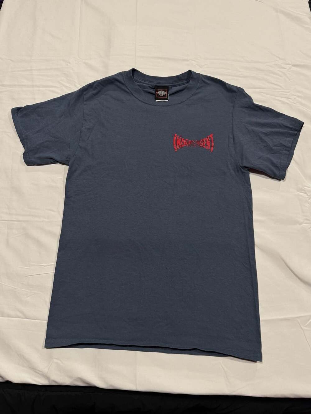 Independent Shatter Span T-Shirt Steel Blue Skater